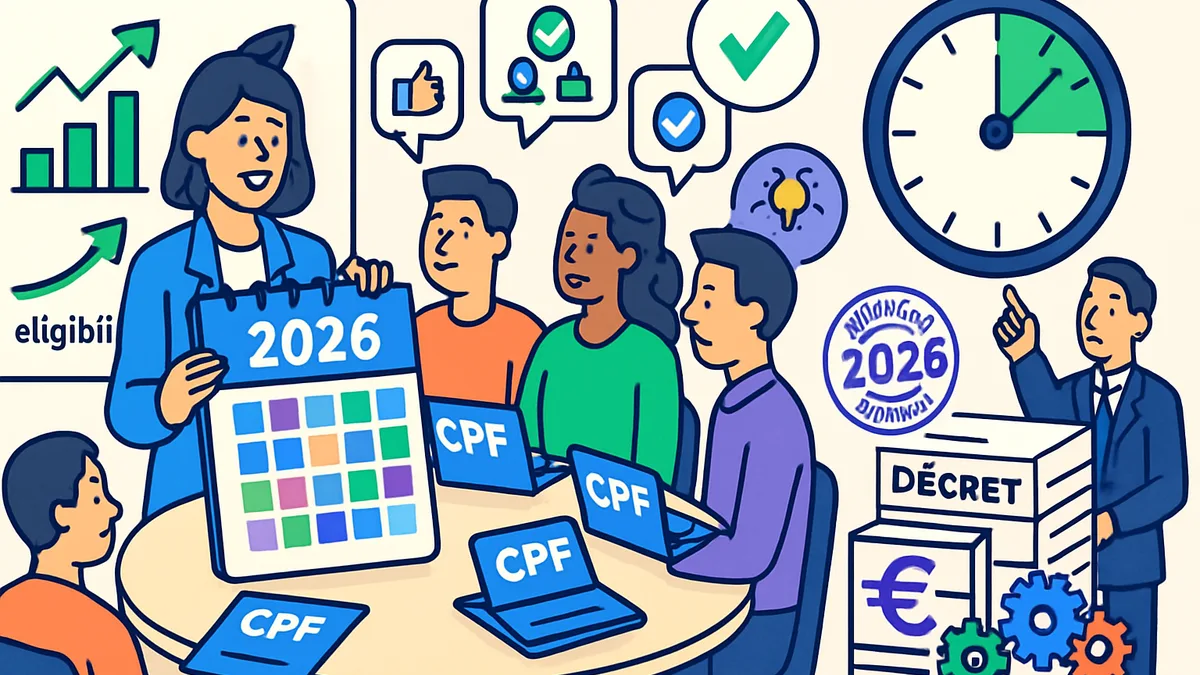 Personne consultant les nouvelles règles du bilan de compétences CPF 2026 sur ordinateur