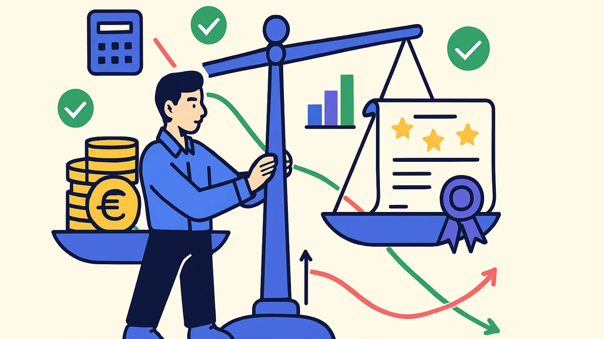 Graphique montrant l'évolution des tarifs de formation avec le plafonnement CPF